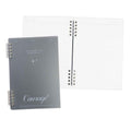 Premiere Notes Split Ring Refillable Notebook A5 60Sheets Metallic White