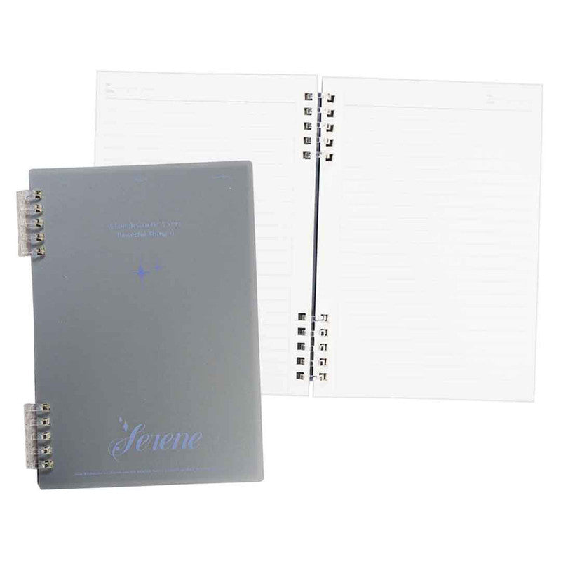 Premiere Notes Split Ring Refillable Notebook A5 60Sheets - Metallic Gray