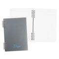 Premiere Notes Split Ring Refillable Notebook A5 60Sheets - Metallic Light Blue