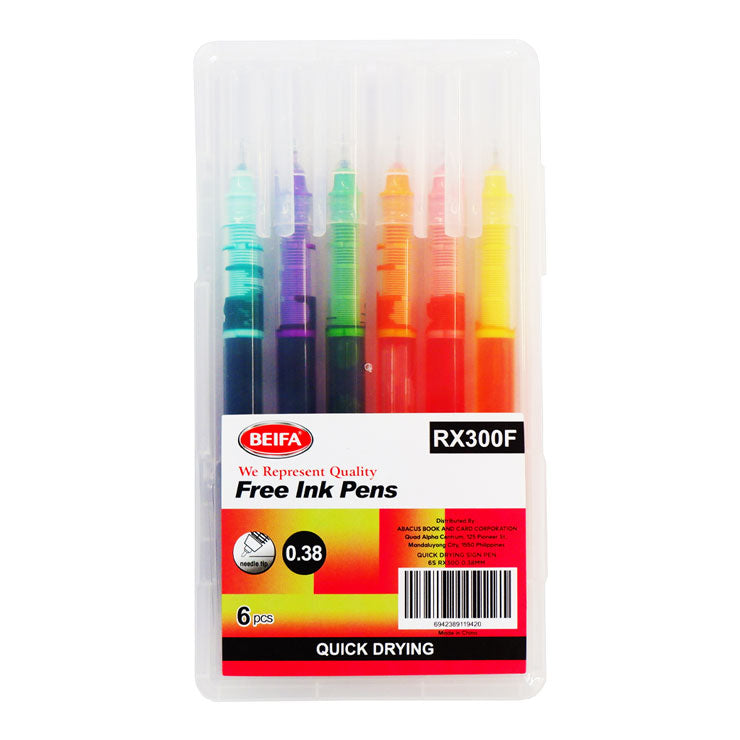 Quick Dry Sign Pen 6's 0.38 mm RX300 - School & Office Supplies - Writing