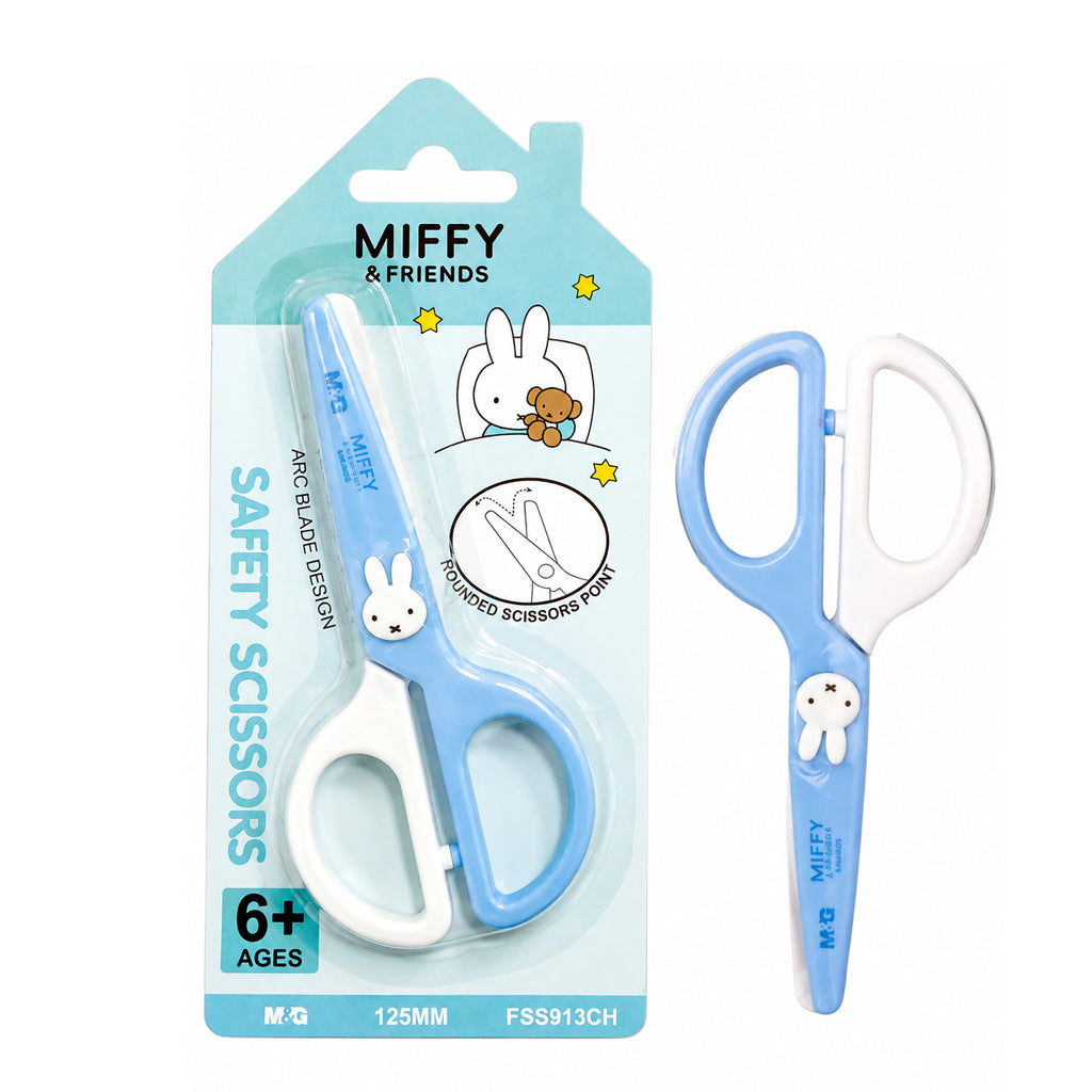 M&G Miffy & Friends Kiddie Scissors Bladeless Round Tip 5inches 125mm FSS913CH (Color May Vary)