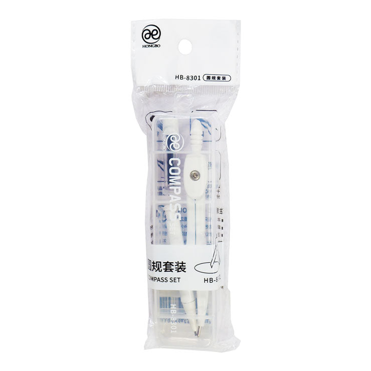 Compass Set 2's Compass + Lead Pencil Refill HB-8301, Black and White