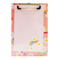 Highplus Clipboard Set Hp-231220-24 A5 With 80Sheets Pad Pink Rainbow Jjmaxx