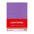 Best Buy Label Sticker Hp-931220-9A 99.1x38.1mm Pastel Purple A4 Precut - Filing Supplies