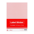 Best Buy Label Sticker Hp-931220-9B 99.1x38.1mm Pastel Pink A4 Precut - Filing Supplies