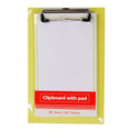 Best Buy Clipboard Set HP-240708-3 A5 With Pad Yellow - Clipboards
