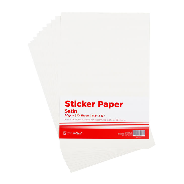 Best Buy Satin Sticker Paper 80 gsm Long 10's