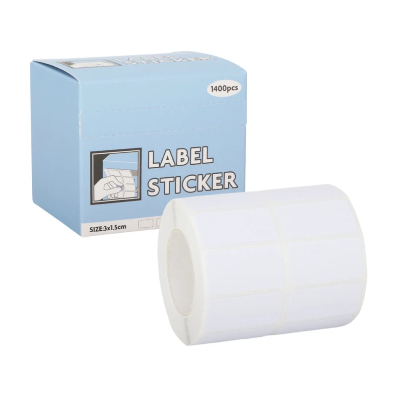 Highplus Label Sticker 3x1.5cm 1400 Labels HP-241003-1, 6 Colors Roll - Labels