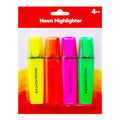Neon Highlighter 4's - School & Office Supplies - Writing