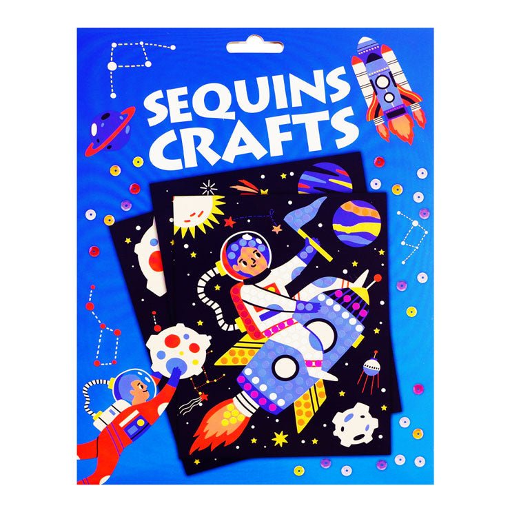 DIY Activity Pack Sequins Crafts CFT-230902-3 Astronaut - Arts & Crafts Supplies