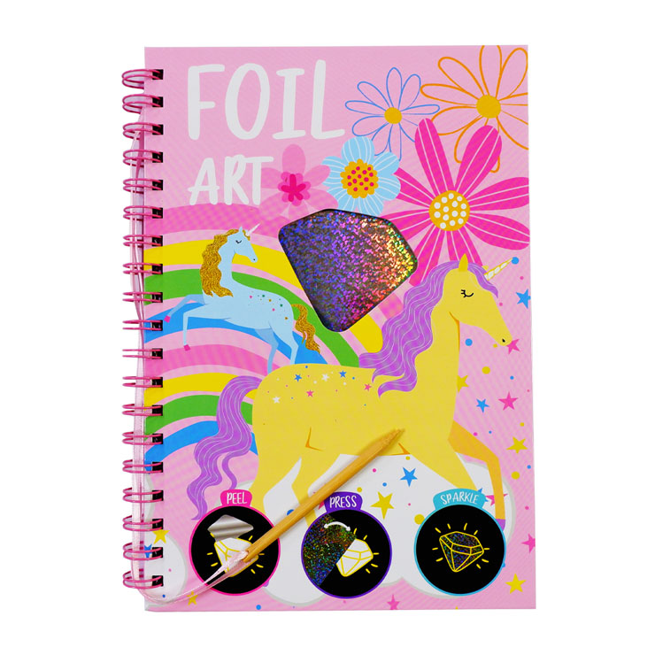 Foil Art Activity Pack HP-240920-1 Unicorn - Arts & Crafts Supplies