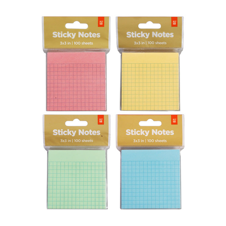 Best Buy Sticky Notes 3x3In Pastel Grid Assorted