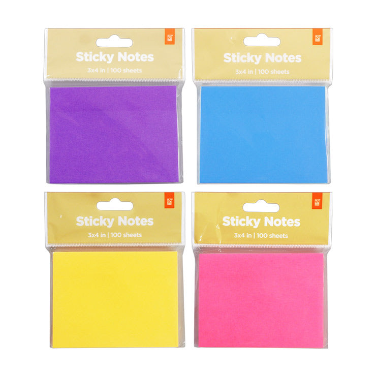 Best Buy Sticky Notes 3x4In Neon Assorted
