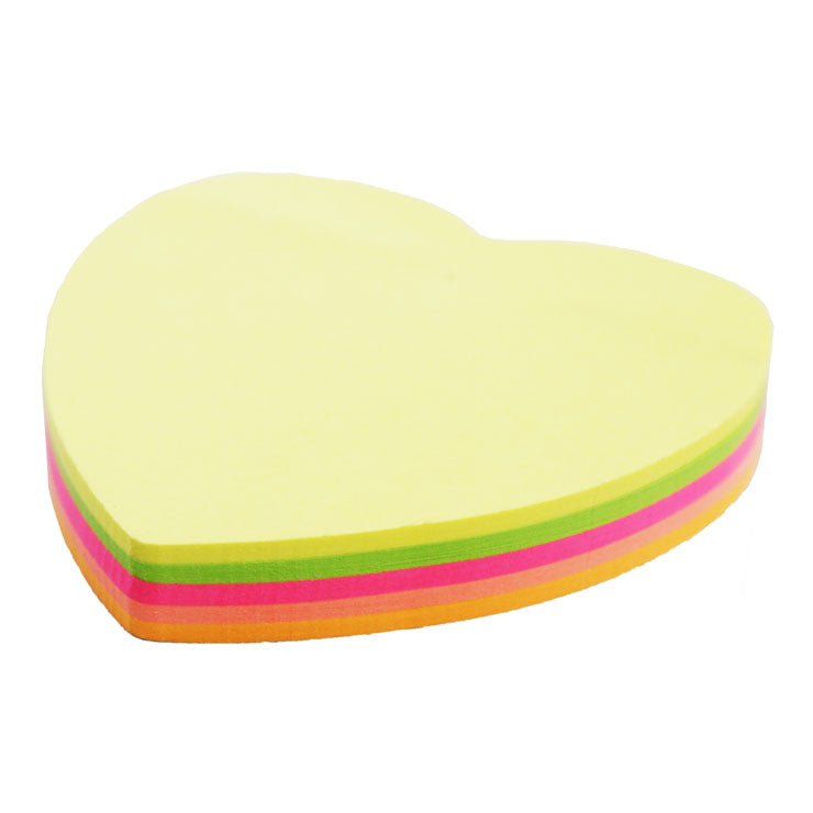 Best Buy Sticky Notes Die Cut Heart 3x3 inches 5 Neon Color 100 Sheets