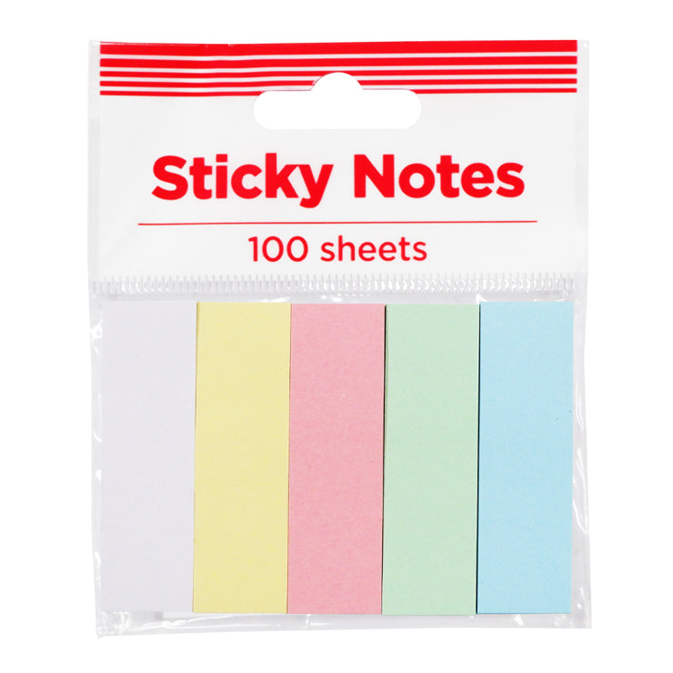 Best Buy Sticky Notes 15x50mm 5 Pads, Pastel (Assorted Colors) - School & Office Stationery