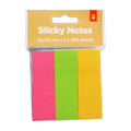 Best Buy Sticky Notes 25x75mm 3 Pads Neon Color (Assorted) - School & Office Supplies - Lowest Price
