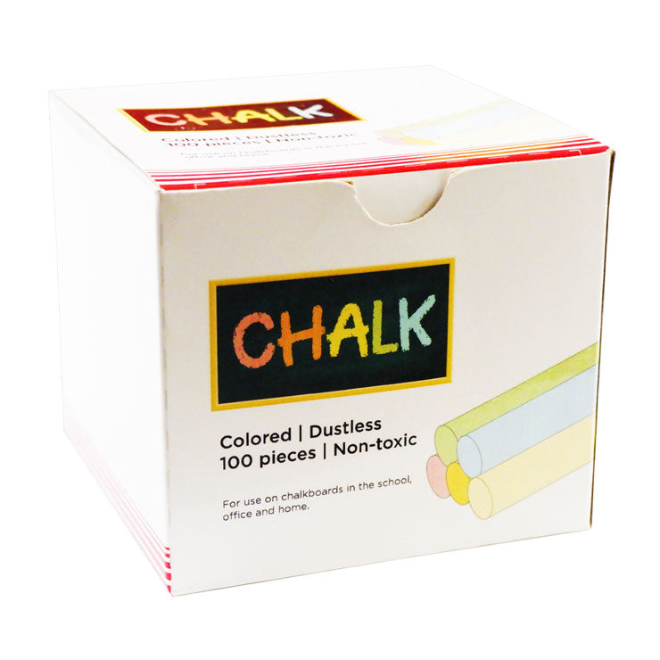 Best Buy Chalk Dustless 100s Colored CS100SC - School & Office Supplies - Teacher's Tools
