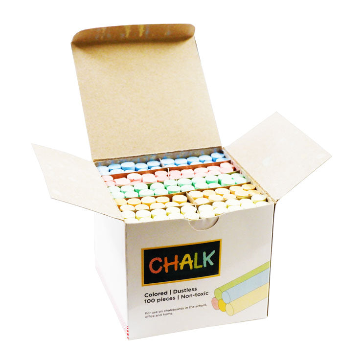 Best Buy Chalk Dustless 100s Colored CS100SC - School & Office Supplies - Teacher's Tools