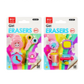 Qihao Rubber Eraser Girls TPR 2 Designs Qh-8391