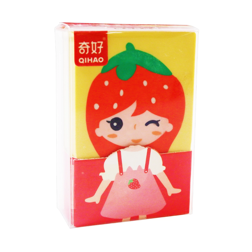 Qihao Rubber Eraser QH-8544 TPR Strawberry Yellow