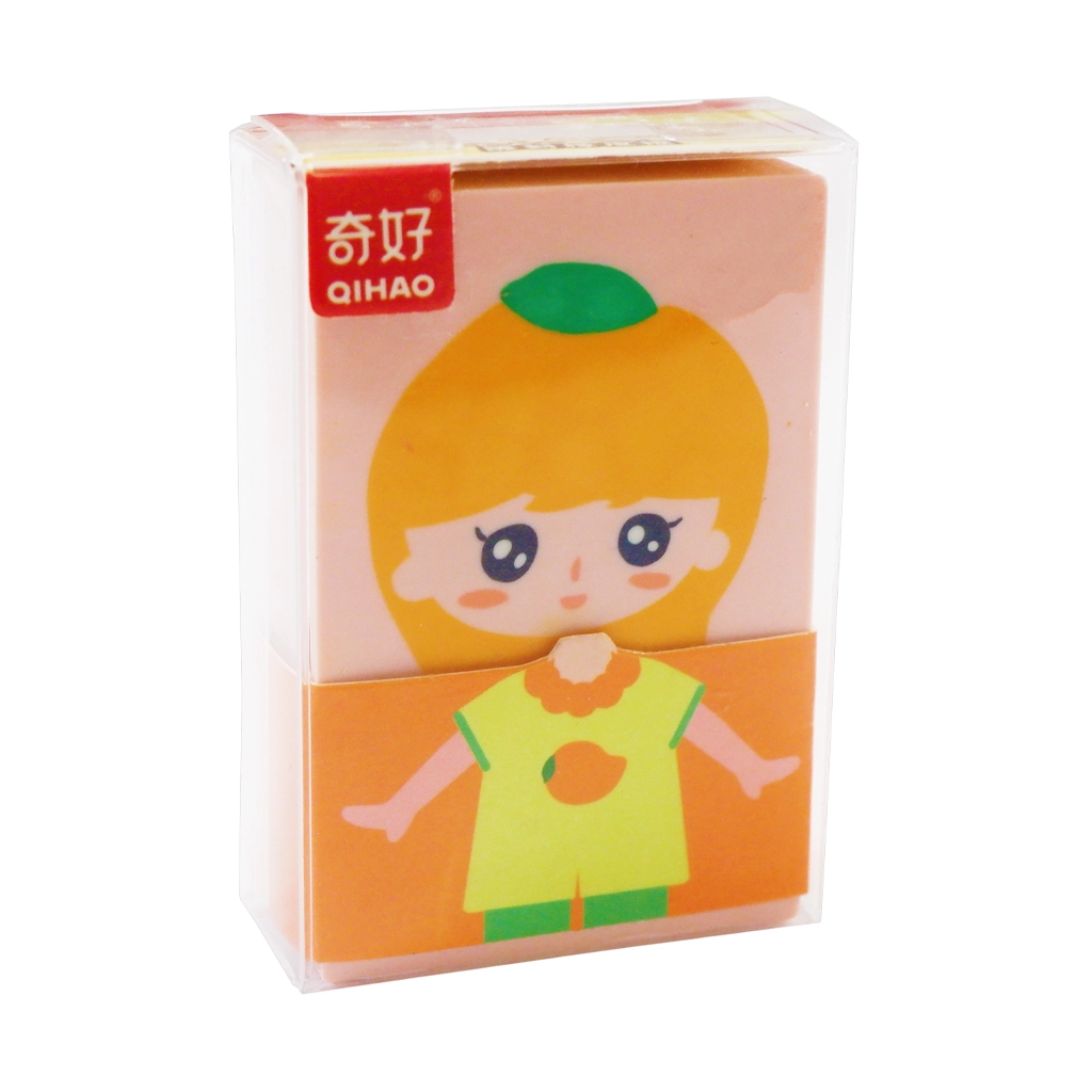 Qihao Rubber Eraser QH-8545 TPR Orange Pink