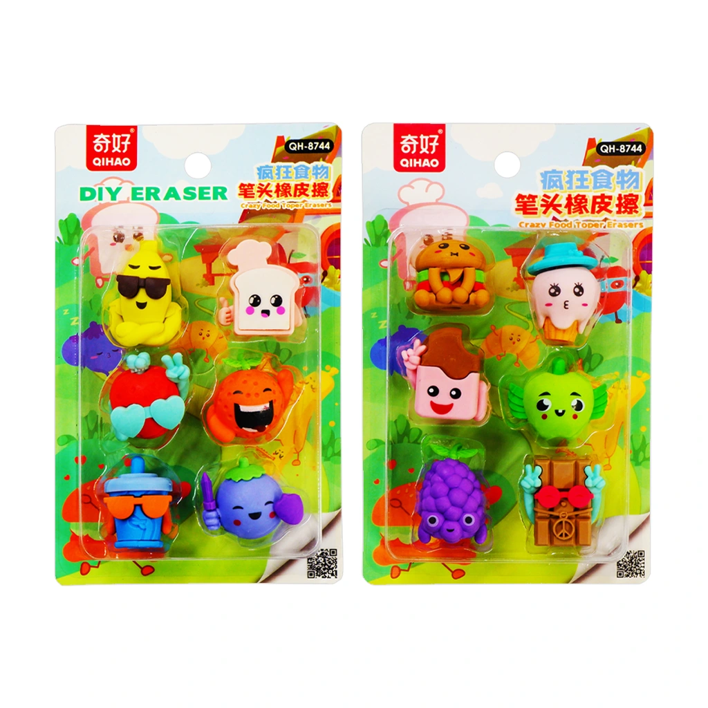 Qihao Rubber Eraser Food TPR 2 Designs Qh-8744