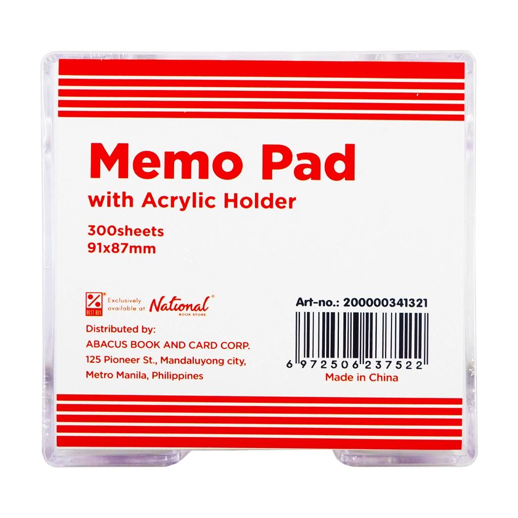 Best Buy Memo Pad Bp4003 With Acrylic 91x87mm 300s