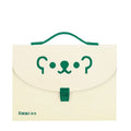Read Me Expanding File with Handle 12317 A4 Green 7pockets Horizontal with Tab