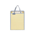 Expanding File with Handle 12853 A4 Yellow 3 Pockets with Tab Vertical Colortify Zipper Lock