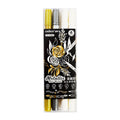 Chosch Metallic Twin Marker CS-H886-4 4pcs Brush & Bold - Arts & Crafts Supplies - Coloring