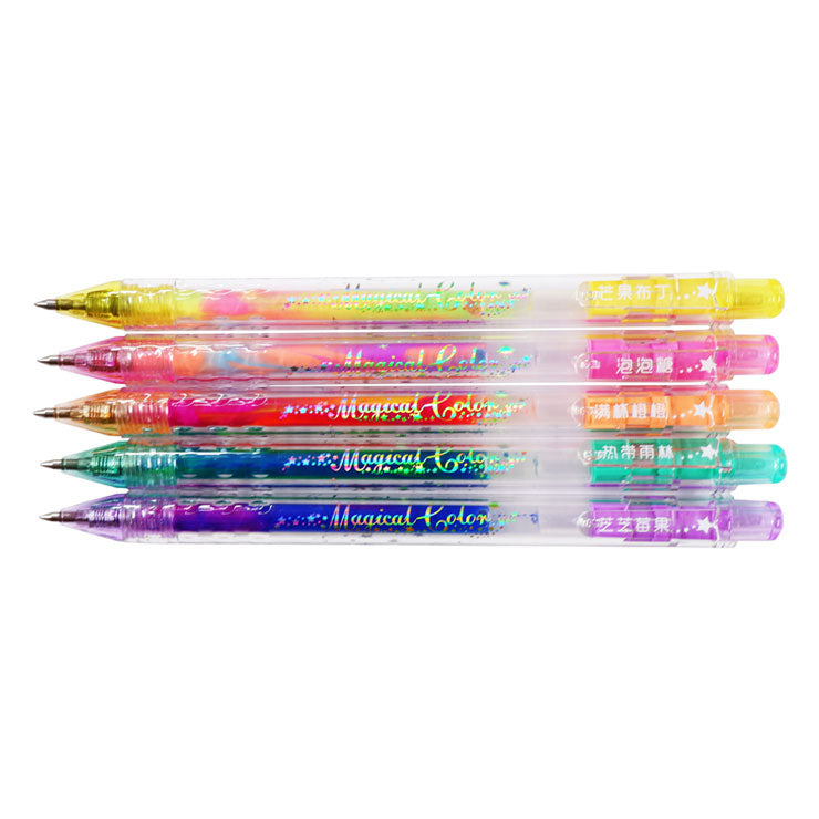 Chosch Gel Pen Magical Color 5's CS-G207 - School & Office Supplies - Writing