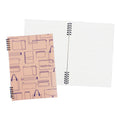 Foldermate Spiral Notebook 43705 B5 Pink Vintage 70's Split Ring 80gsm