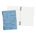Foldermate Spiral Notebook 43708 B5 Blue Vintage 70's Split Ring 80gsm