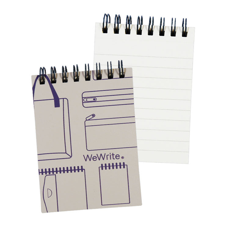 Foldermate Spiral Notebook 43731 A7 White Vintage 60's Split Ring 80gsm
