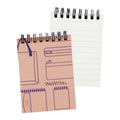 Foldermate Spiral Notebook 43735 A7 Pink Vintage 60's Split Ring 80gsm