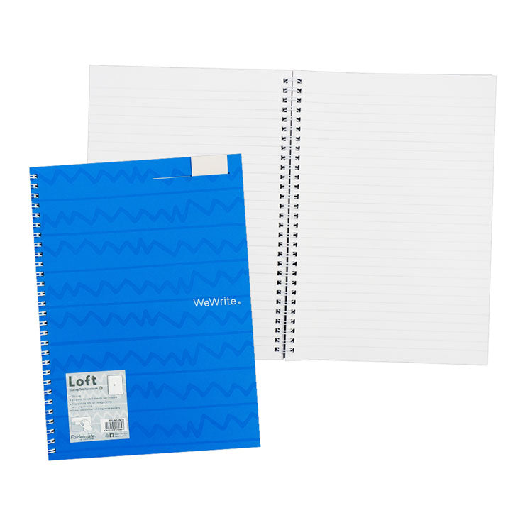 Foldermate Spiral Notebook 43478 B5 Blue Loft 70's Sliding Tab 80gsm