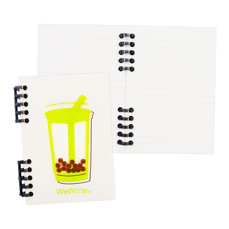 Foldermate Bubble Tea Pocket Refillable Notebook Split Ring Green A6 80gsm