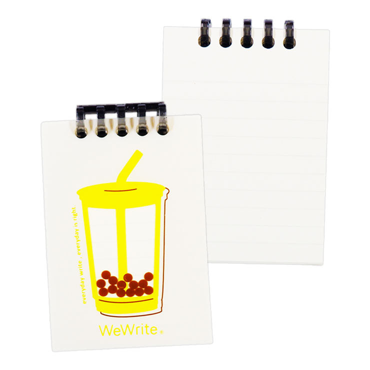 Foldermate Bubble Tea Pocket Refillable Notebook Yellow A7 80gsm - School & Office Supplies