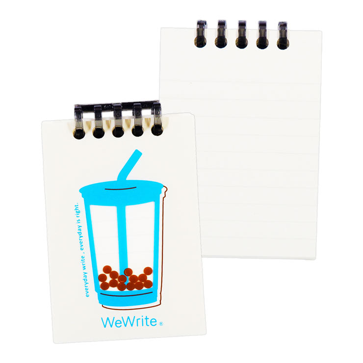 Foldermate Bubble Tea Pocket Refillable Notebook Blue A7 80gsm - School & Office Supplies
