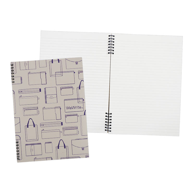 Foldermate Spiral Notebook 43741 A4 White Vintage 70's Split Ring 80gsm