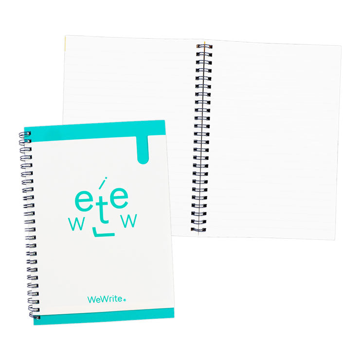 Foldermate Wewrite Face Front Pocket Spiral Notebook Green A5 80gsm - School & Office Supplies