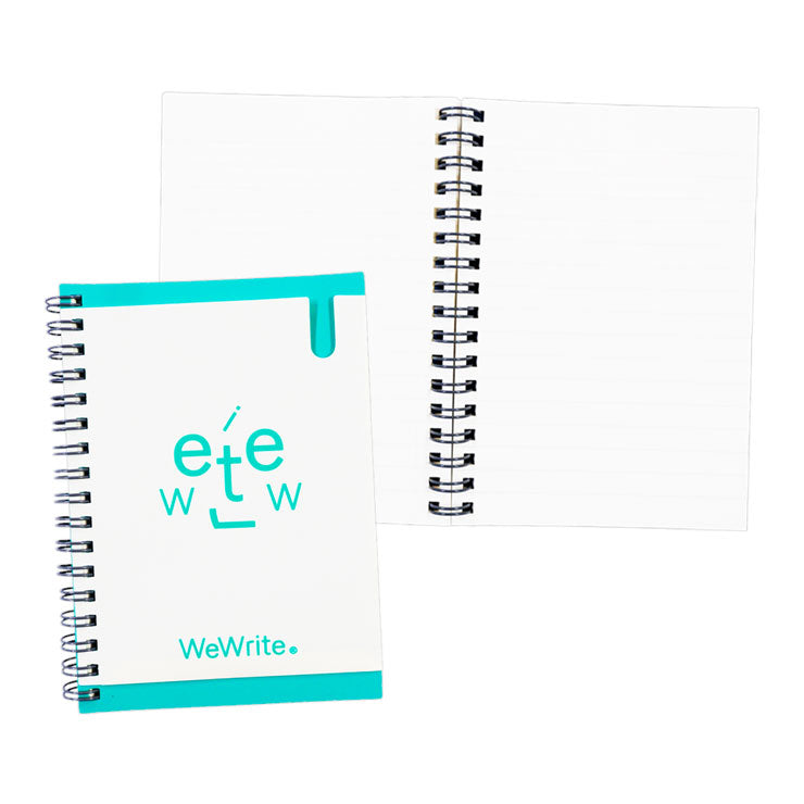 Foldermate Wewrite Face Front Pocket Spiral Notebook Green A6 80gsm - School & Office Supplies