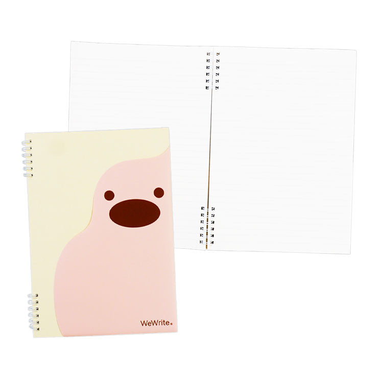 Foldermate Mystipuffy Front Pocket Spiral Notebook Split Ring Pink B5 80gsm