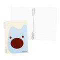 Foldermate Mystipuffy Front Pocket Spiral Notebook Split Ring Blue B5 80gsm