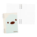 Foldermate Mystipuffy Front Pocket Spiral Notebook Split Ring Green A6 80gsm