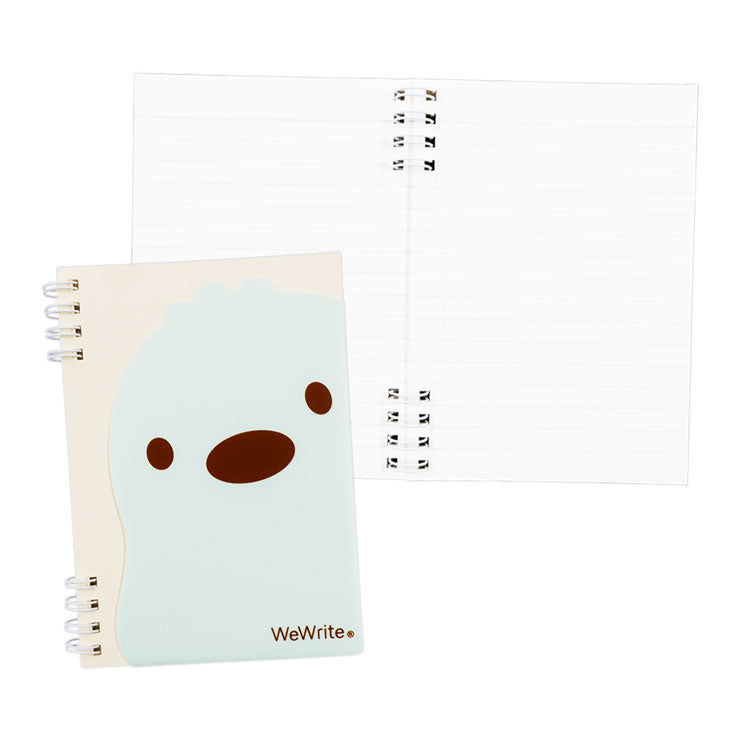 Foldermate Mystipuffy Front Pocket Spiral Notebook Split Ring Green A6 80gsm