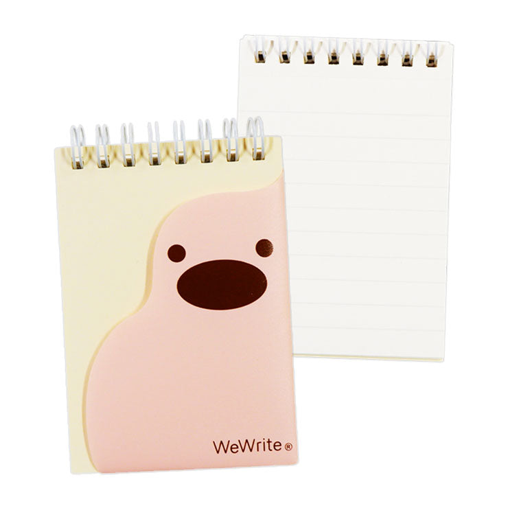 Foldermate Mystipuffy Front Pocket Spiral Notebook Pnk A7 80gsm - School & Office Supplies