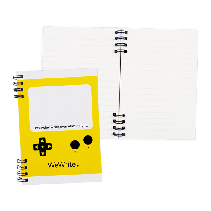 Foldermate Retro Pop Pocket Notebook Split Ring Yellow A6 80gsm - School & Office Supplies