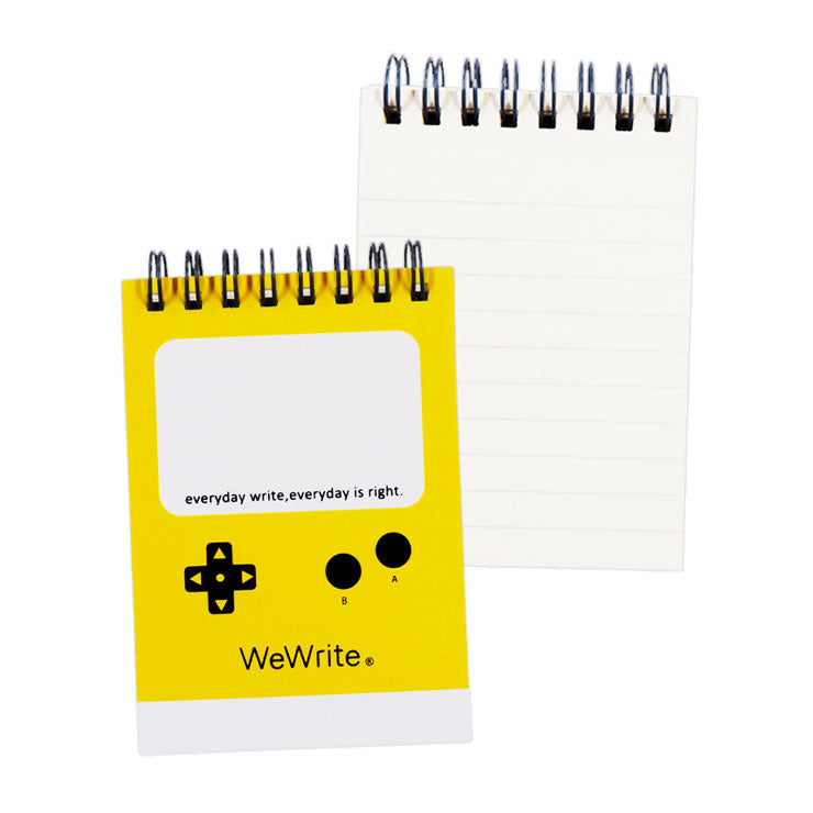 Foldermate Retro Pop Pocket Notebook Split Ring Yellow A7 80gsm - School & Office Supplies