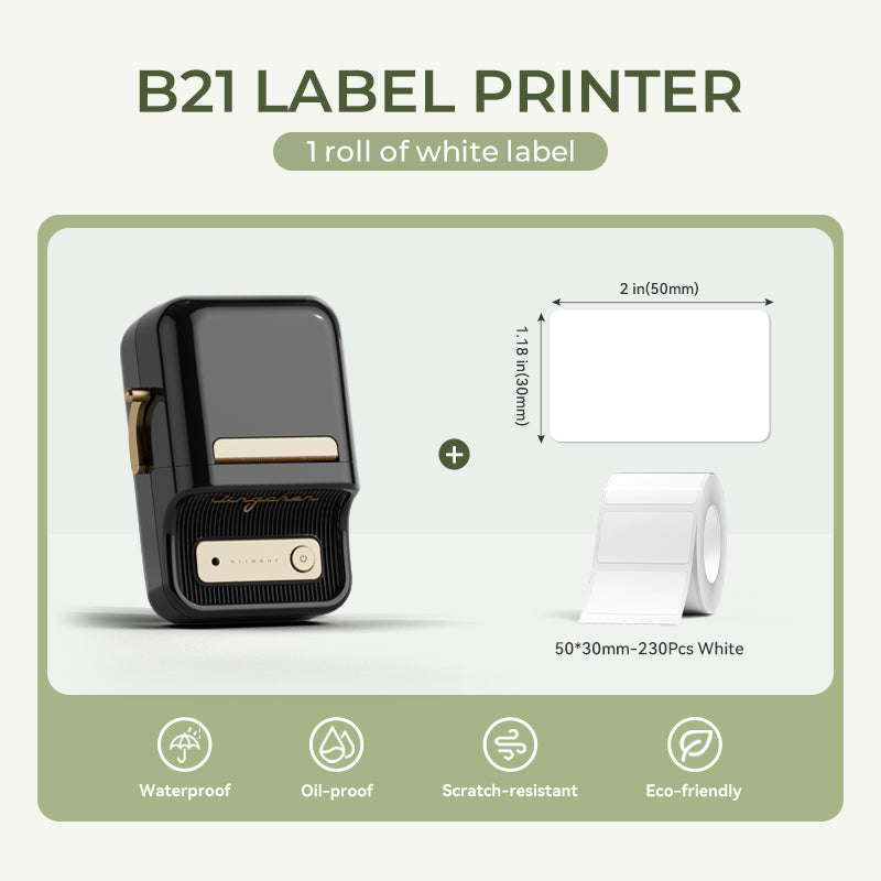 - The NIIMBOT B21S is a versatile and powerful Bluetooth thermal label printer, perfect for printing wide-format labels with ease and efficiency. With support for 25mm to 50mm label widths, this bold red-colored model is not only eye-catching but also hig